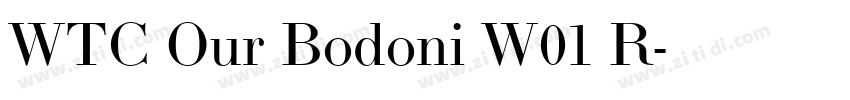 WTC Our Bodoni W01 R字体转换